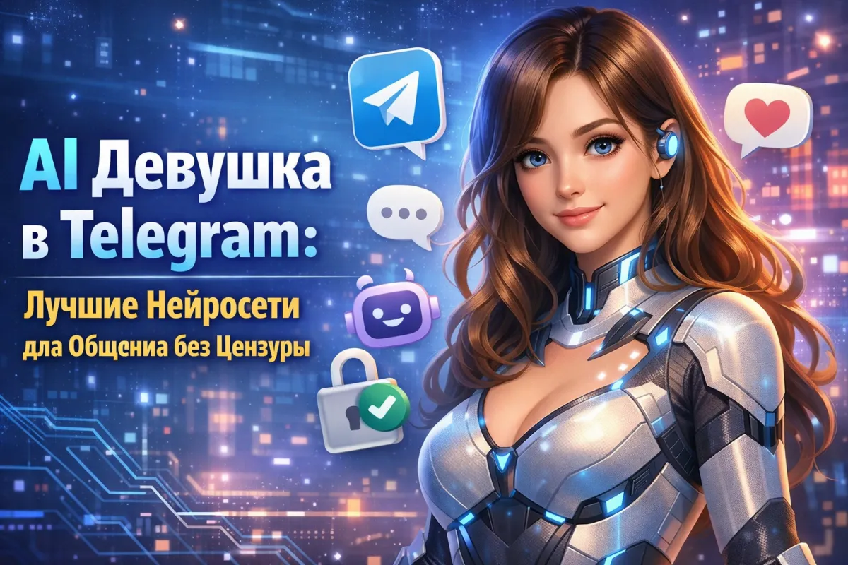 AI Девушка в Telegram: Лучшие Нейросети 18+ для Общения без Цензуры