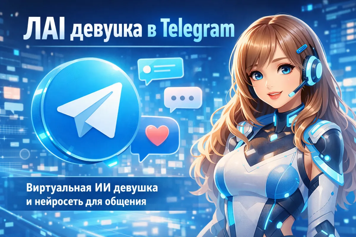 AI девушка в Telegram — виртуальная ИИ девушка и нейросеть для общения